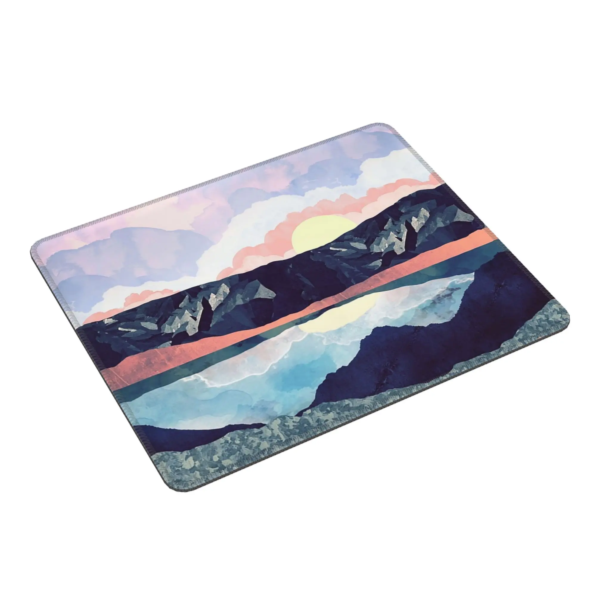 Landscape Mountain Sunset Painting Mouse Pad Computer Keyboard Mouse Mat Gaming PC Laptop Desk Mat Office Table Mats