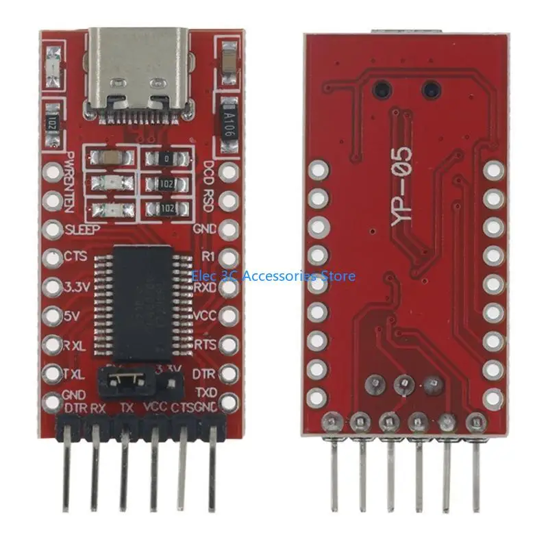 Y51A FT232RL USB to TTL Converter with 3.3V 5V Output for Embeddedly System Develop