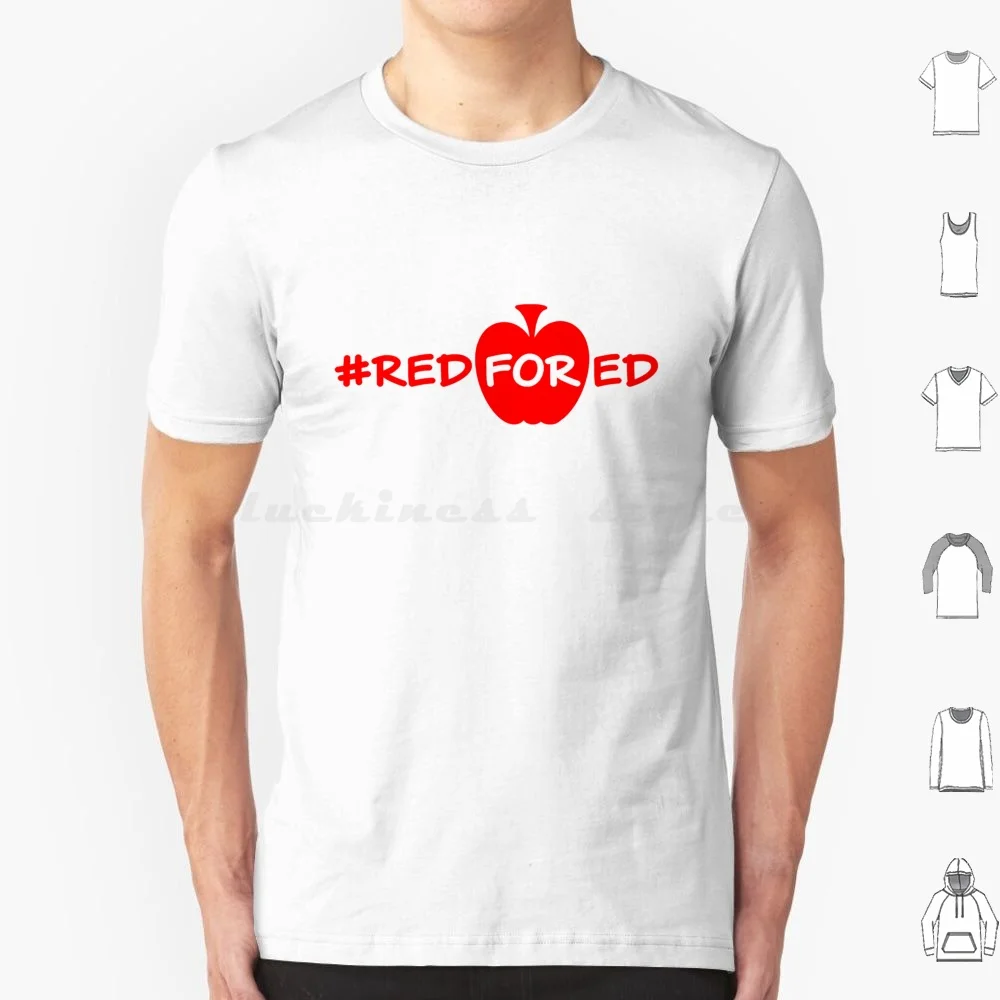 Redfored Red T Shirt Cotton Men Women DIY Print Redfored Ed Red For Ed Fund Our Future Cuts Hurt Kids Rally Red White School