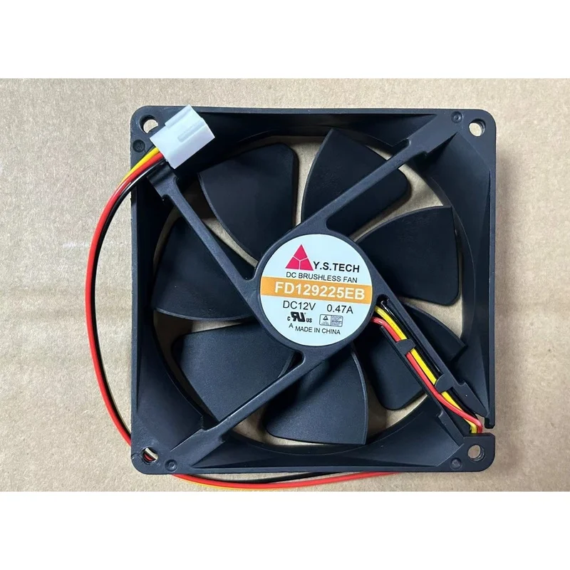 MY 1PC For Y.S.TECH FD129225EB 9225 12V 0.47A 9CM 3-wire high air volume cooling fan