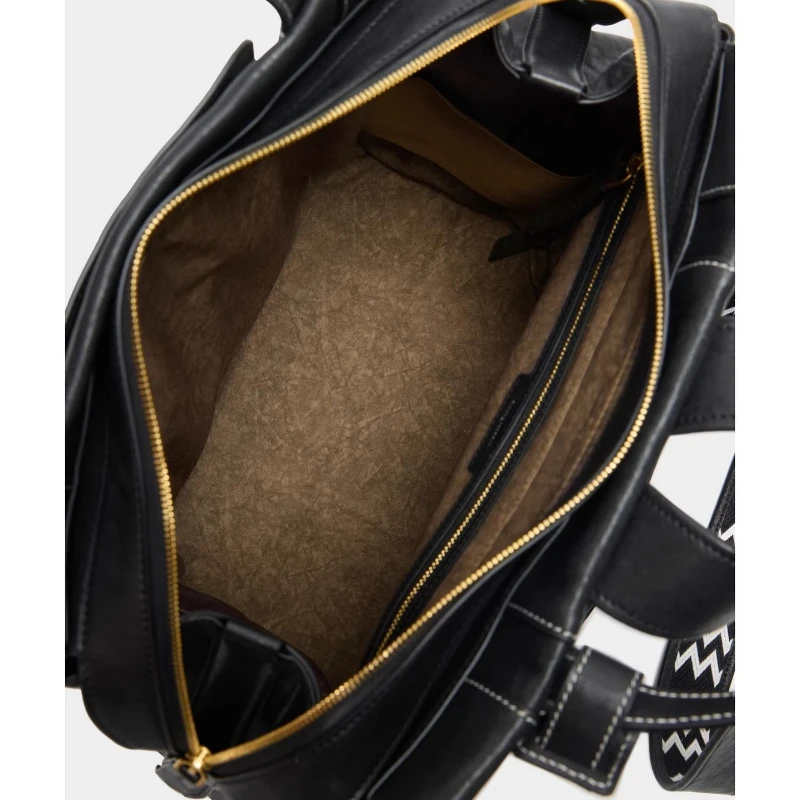 Songmont Trace Large Small Size Shoulder Bag Men's and Women's Vintage Vegetable Tanned Leather 14