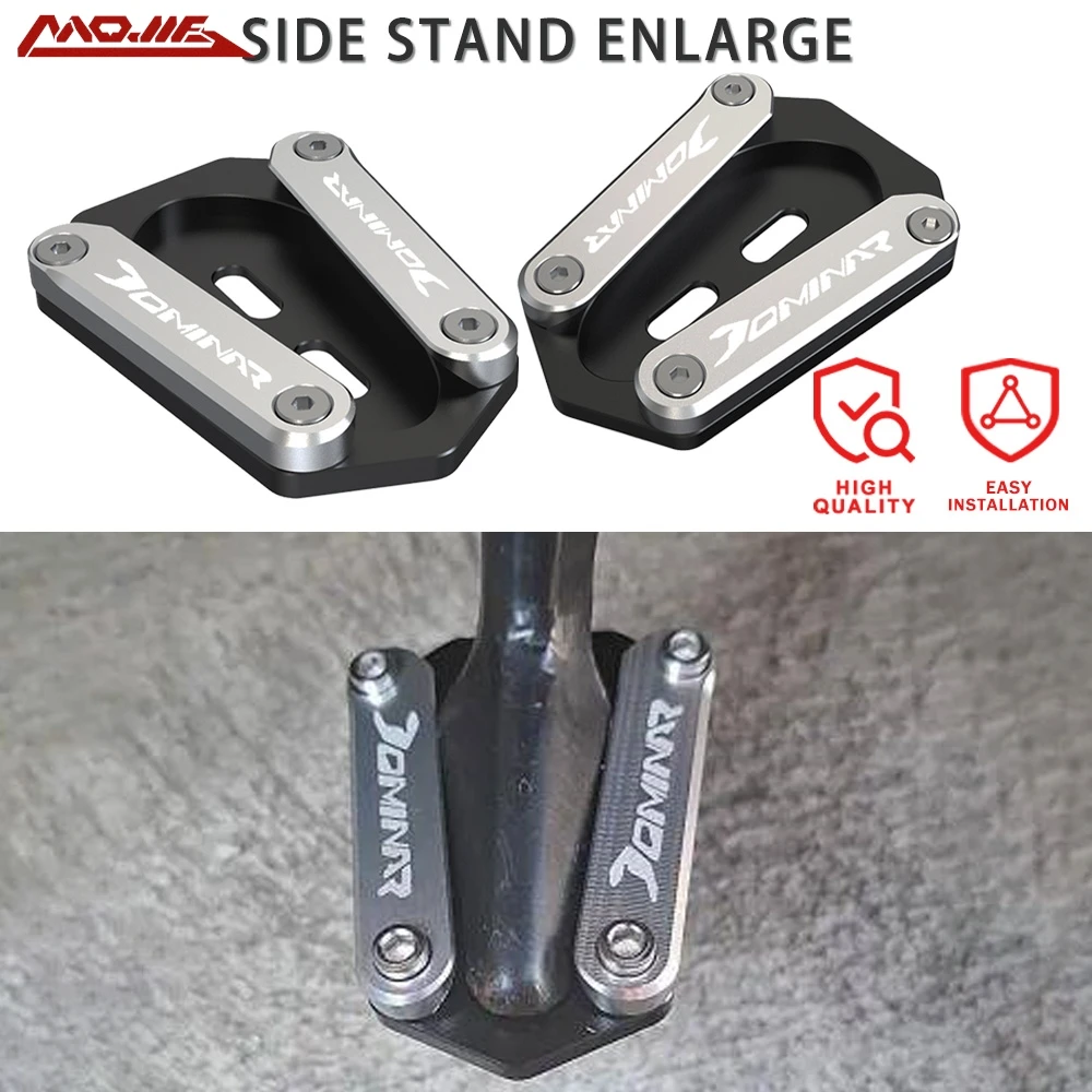 

Для BAJAJ DOMINAR 250 400, аксессуары для мотоциклов всех лет, DOMINAR 250, удлинитель подставки для ног, боковая подставка, увеличитель, пластина