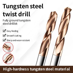 Augusttools 1.1-20mm Solid Carbide Twist Drill Bit Tungsten Steel Alloy Drills with Nano Coating for Cast Iron Stainless Stee