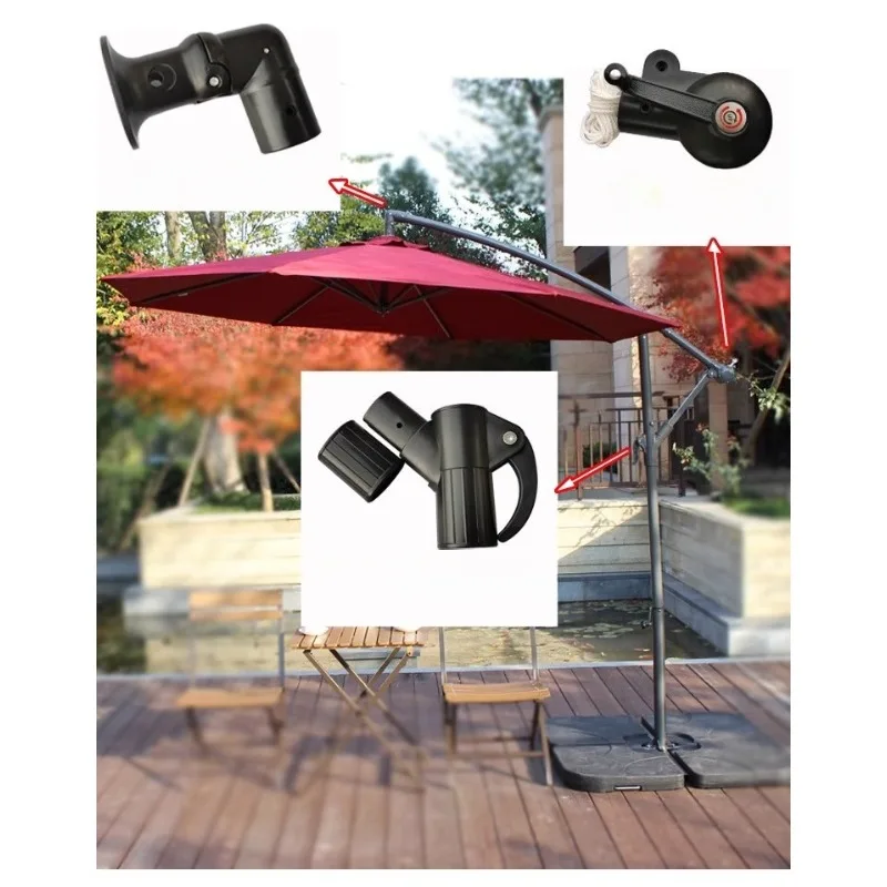 

Outdoor sunshade accessories for sun umbrella cloth, hand shaking parts, umbrella rope, top cloth replacement