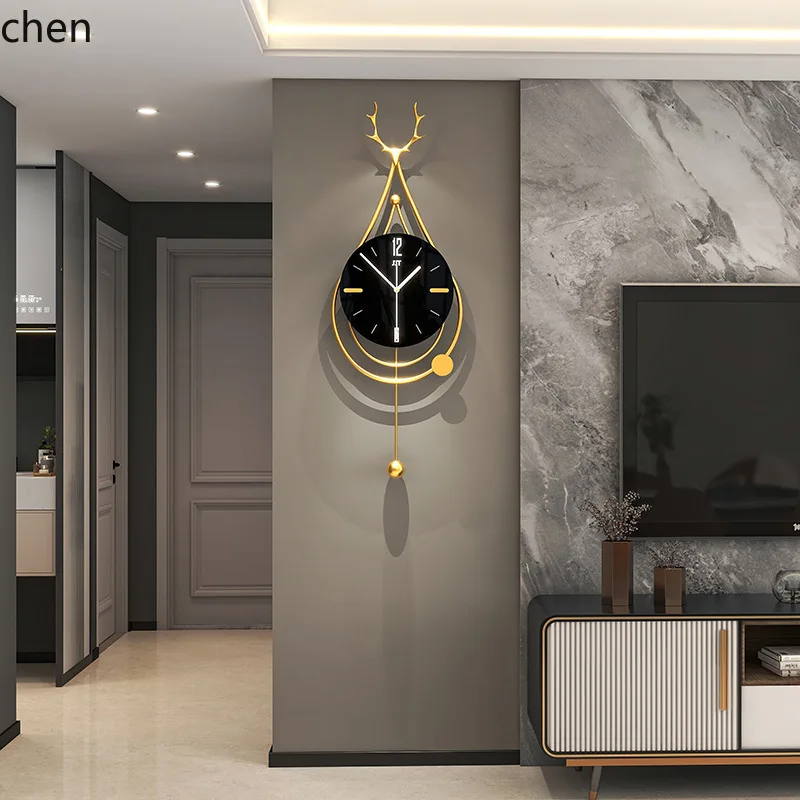 ZML Simple Wall Clock for Living Room Home Decoration Creative Decorative Entryway Wall Clock