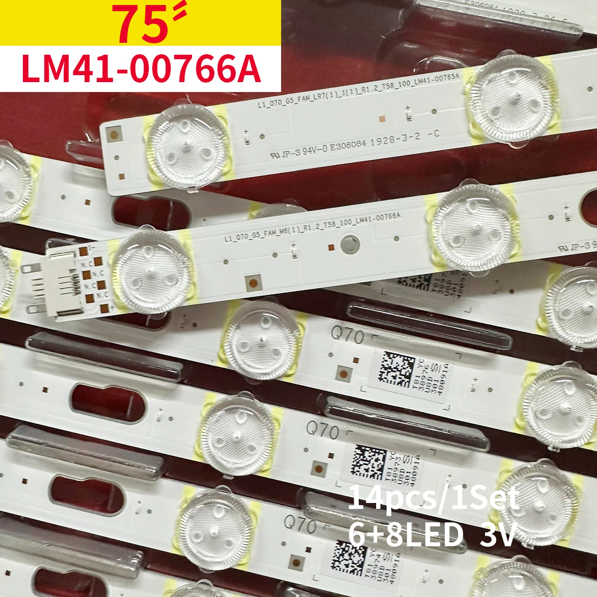 

LED Backlight Strips For TV L1_Q70_G5_FAM_M6 LM41-00766A LM41-00765A