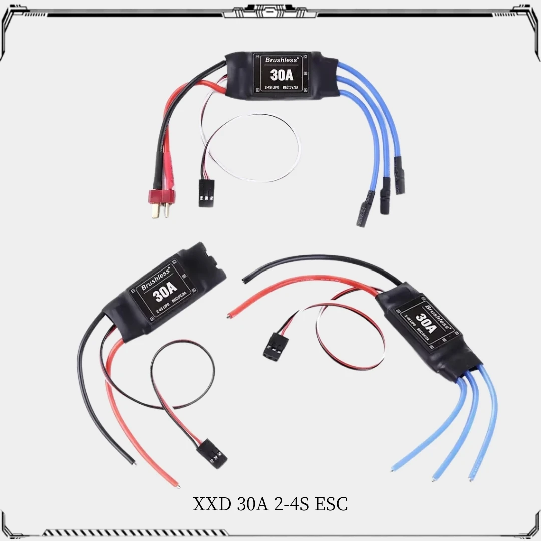 XXD 30A 2-4S ESC Brushless Motor Speed Controller RC BEC ESC T-rex 450 V2 Helicopter Boat for FPV F450 Mini Quadcopter Drone