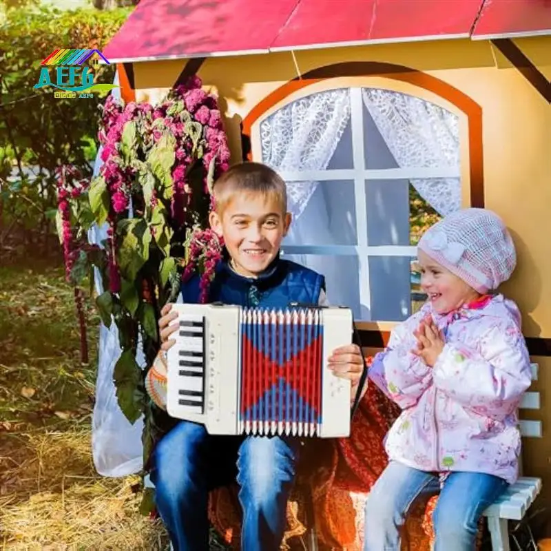 

AEF6-17 Keys 8 Bass Accordion Children's Educational Musical Instrument For Students Beginners