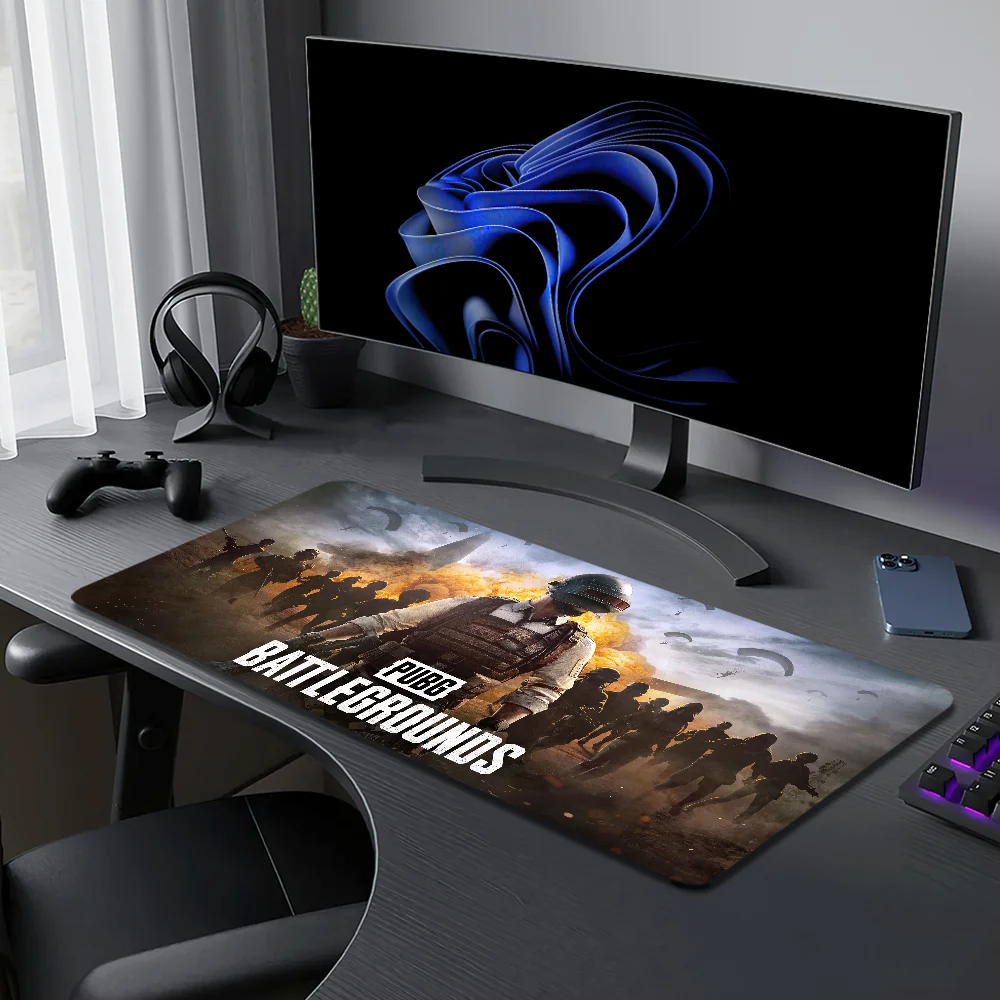Game P-PUBG Battlegrounds Mouse Pad Large Desk Mat Keyboard Ergonomic Office Rubber PC Non-slip Anti-fray Home Custom Best Price