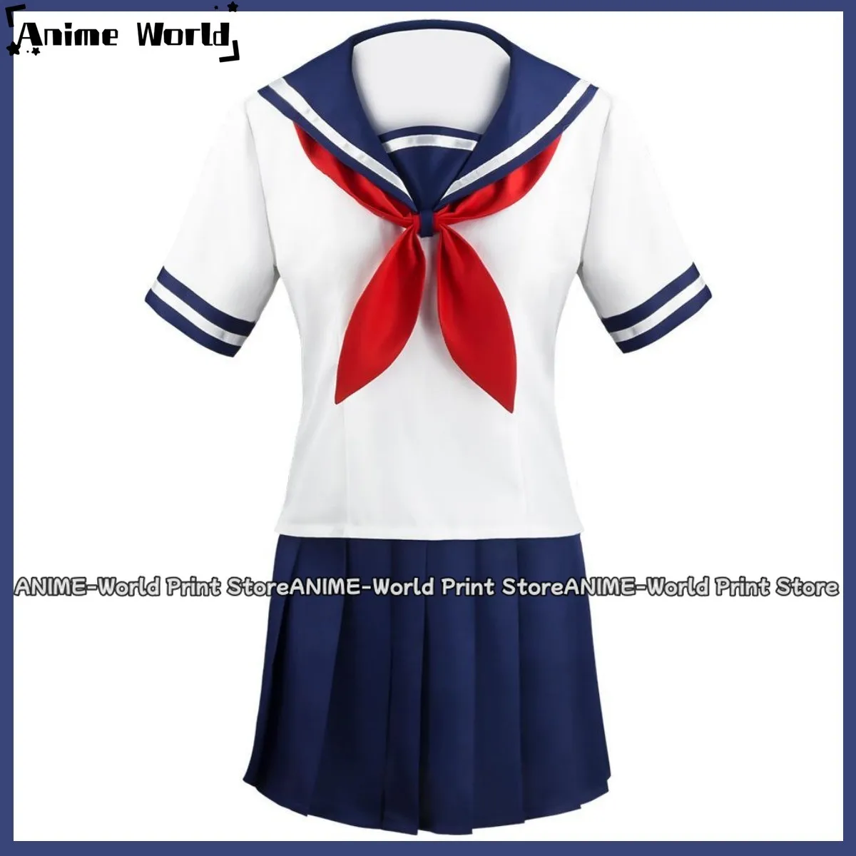 Anime Game Yandere Simulator Ayano Aishi Cosplay Costume Wig JK Japanese School Uniforms Skirt Woman Sexy Kawaii Halloween Suit