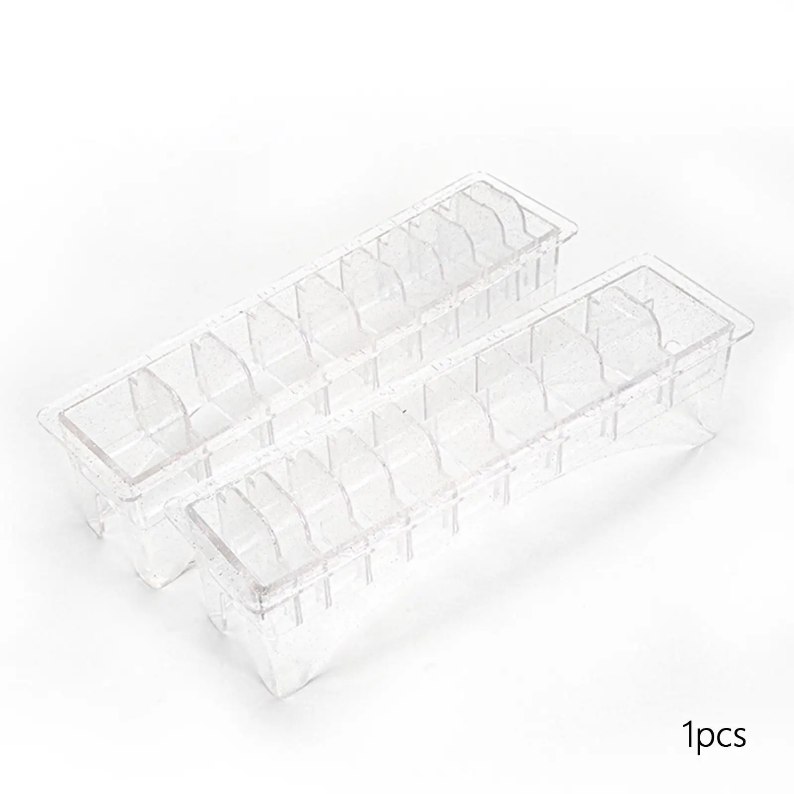 Guide Comb Storage Box 10 Grid Container Transparent for Barber Shop