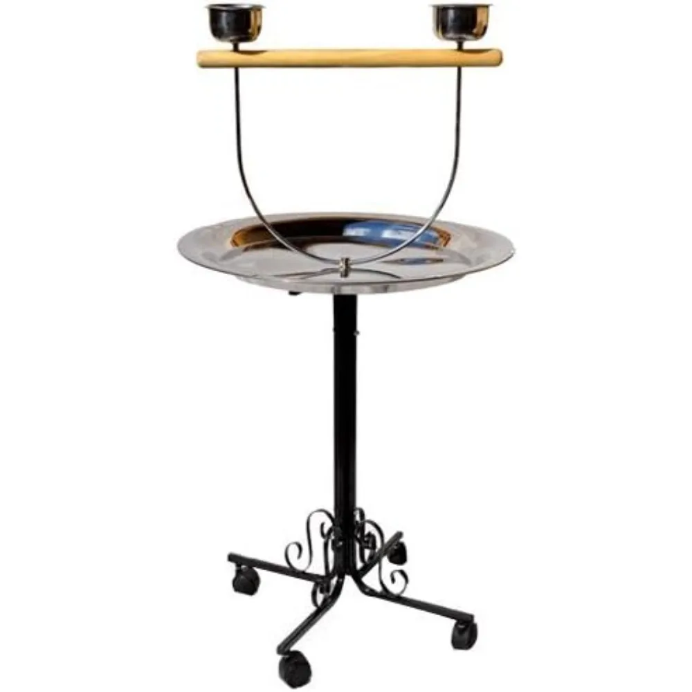 

Bird Metal PLAYSTAND PP B 72 Toy cage Cages Toys Gym African Grey Conure (Black)