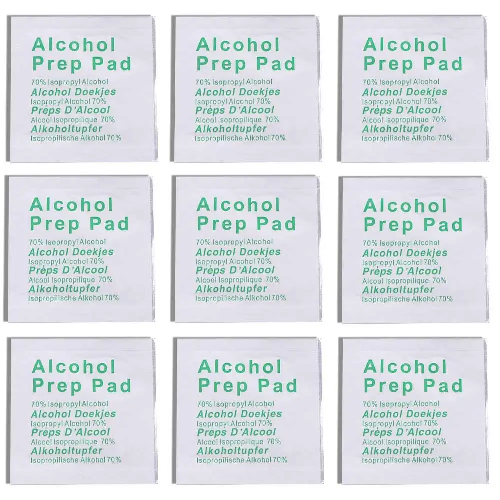 Travel Portable Antiseptic Sterilization Disinfection 70% Alcohol Wet Wipes Sanitary Paper Alcohol Swabs Pads