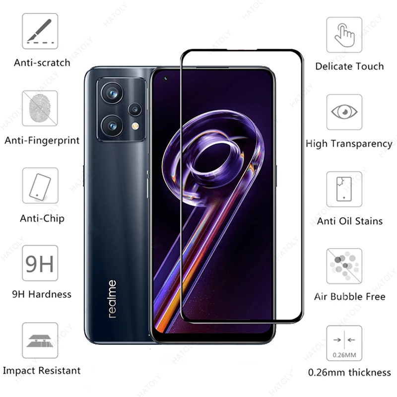 Glass for Realme 9 Pro Tempered Glass for Realme 9 10 Pro Plus Screen Protector Camera Len Film for Realme 9i 8i 8s 8 5G 4G