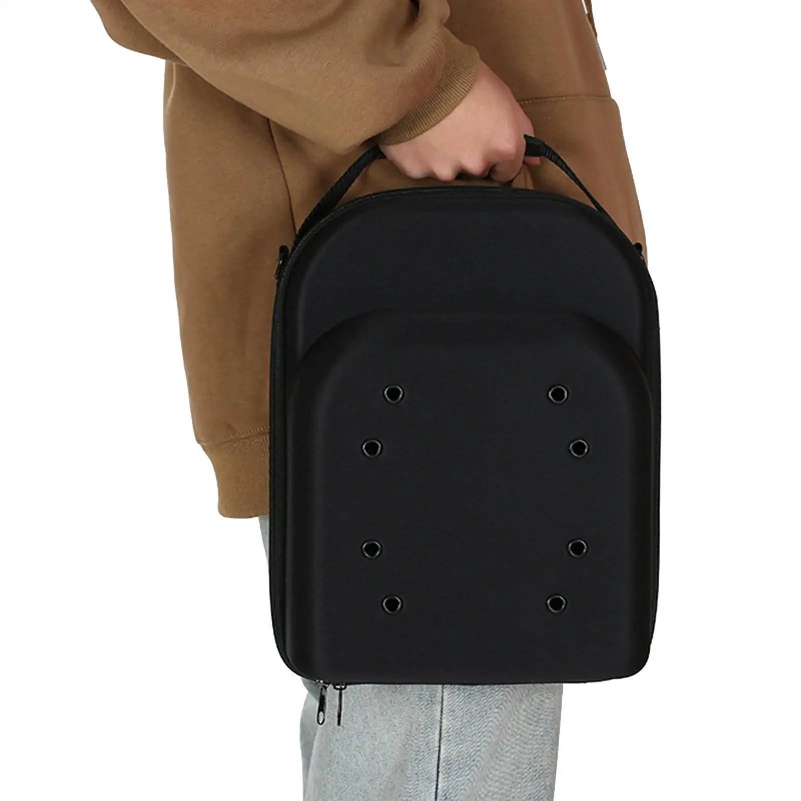 

Чехол-переноска для шляп из ЭВА с плечевым ремнем и карабином, устойчивая к давлению сумка для хранения бейсбольной кепки Органайзер для шляп