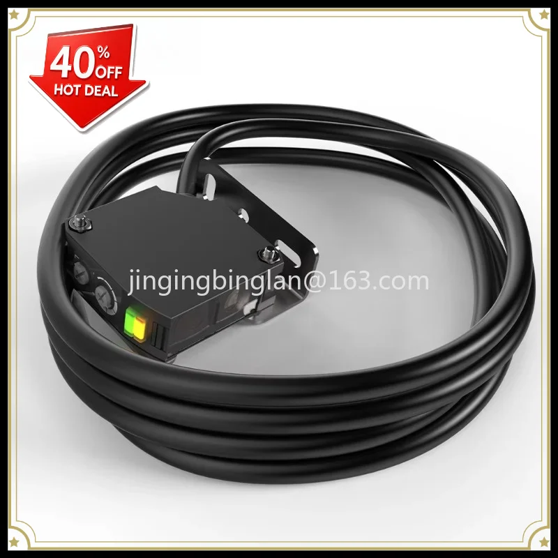 Sensor 24VDC relay output inverse reflection square optical photoelectric sensor switch