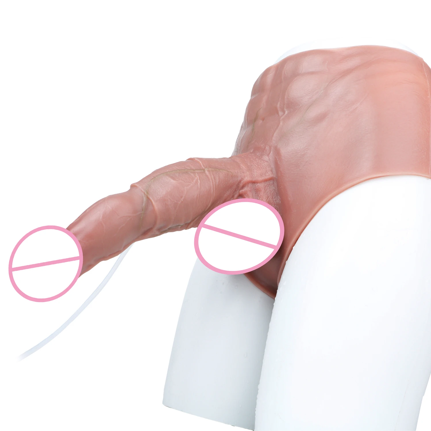 5 Stytles Squirting Dildo Pants Skin-Like Silicone Super Soft Ejaculating Butt Plug Strapon Vagina Anus Dilator Sex Toys For 18+ view 3