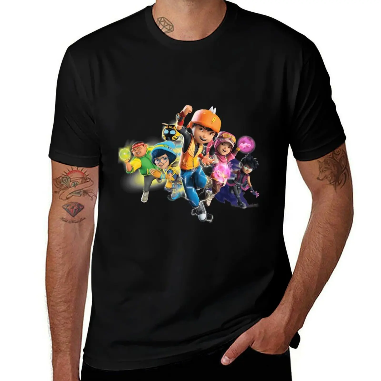 

BoBoiBoy friends – Squad bo boi boy T-Shirt man tshirt cotton t shirts high quality T-Shirt