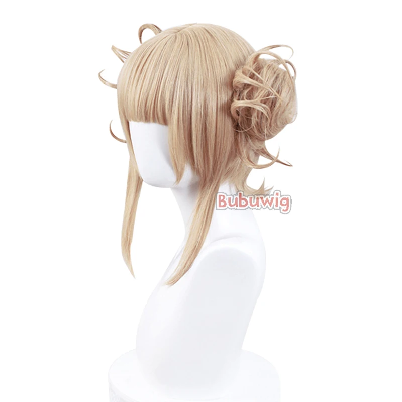 Animecosplay My Hero Giới Học Thuật Himiko Toga Cosplay Bộ Tóc Giả Với Bánh Ngắn 30Cm Tóc Vàng Nâu Tổng Hợp Đảng Tóc Chịu Nhiệt