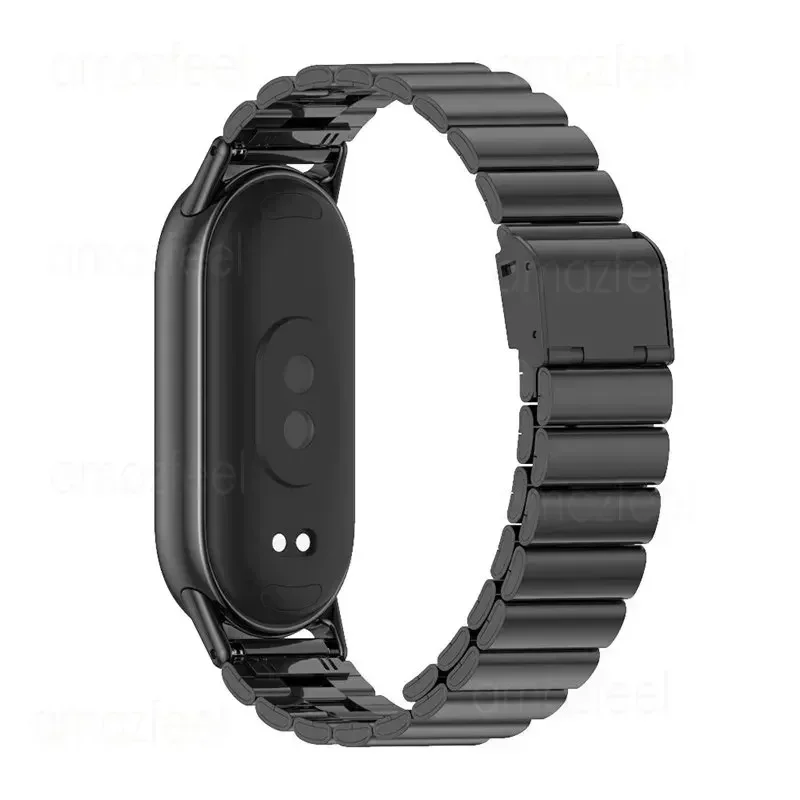 Metalen Polsband voor Xiaomi Mi Band 9 Smart Horlogeband Roestvrij Stalen Horlogeband voor xiaomi smart band 8 Armbanden Correas reloj