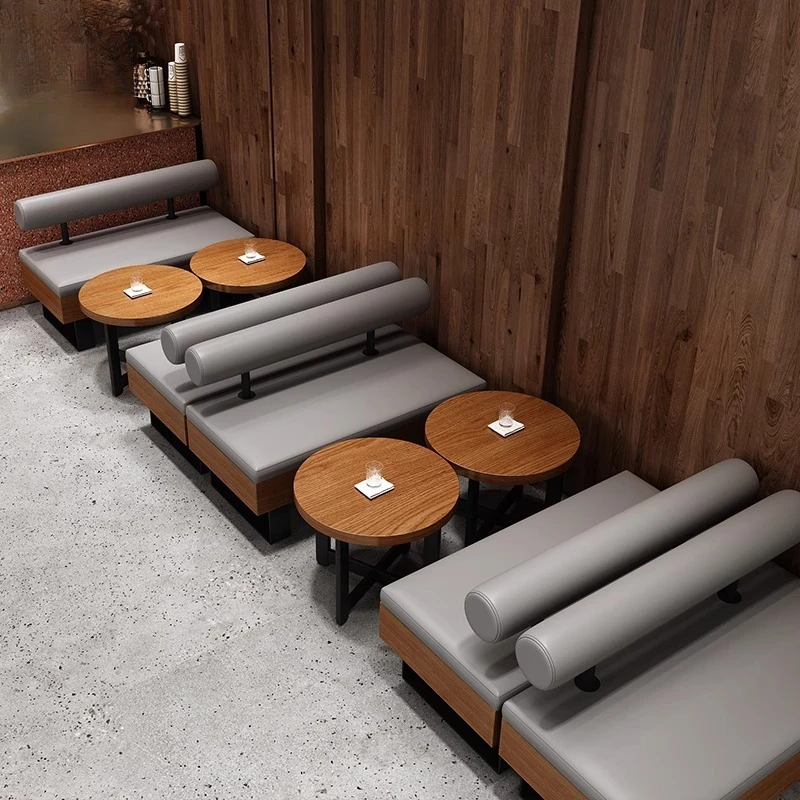 

Простой диван для кафе, повседневное сиденье для карточек, магазин для выпечки, чайный ресторан, комбинация стола и стула