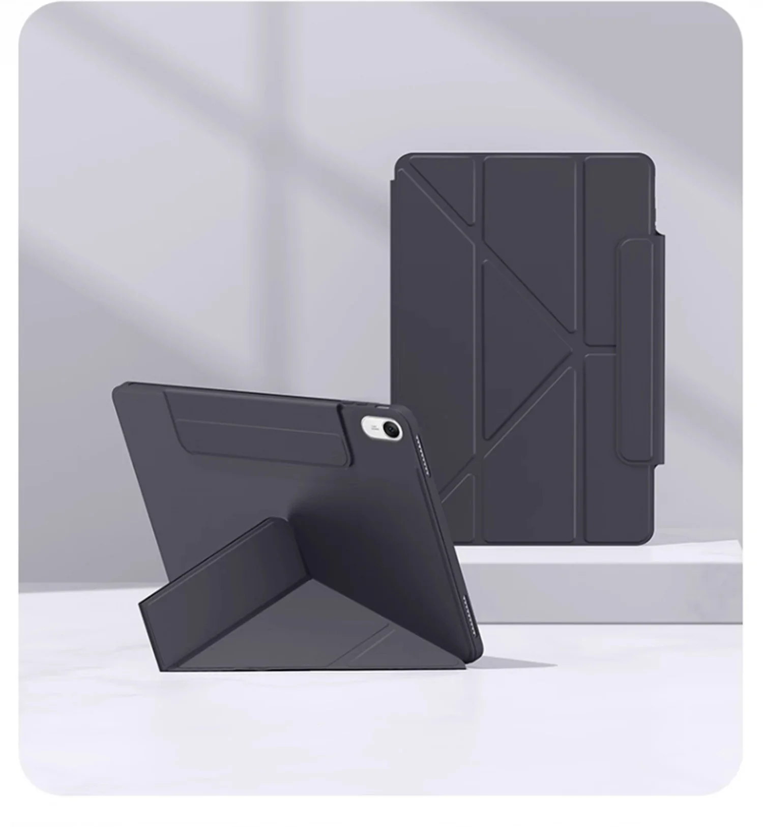 Für iPad 11 10,9 10,2 9,7 8,3 Zoll TPU 3+Y Faltbare Magnetische Schnalle Stoßfeste Schlaf-Wach-Hülle – Detail 14