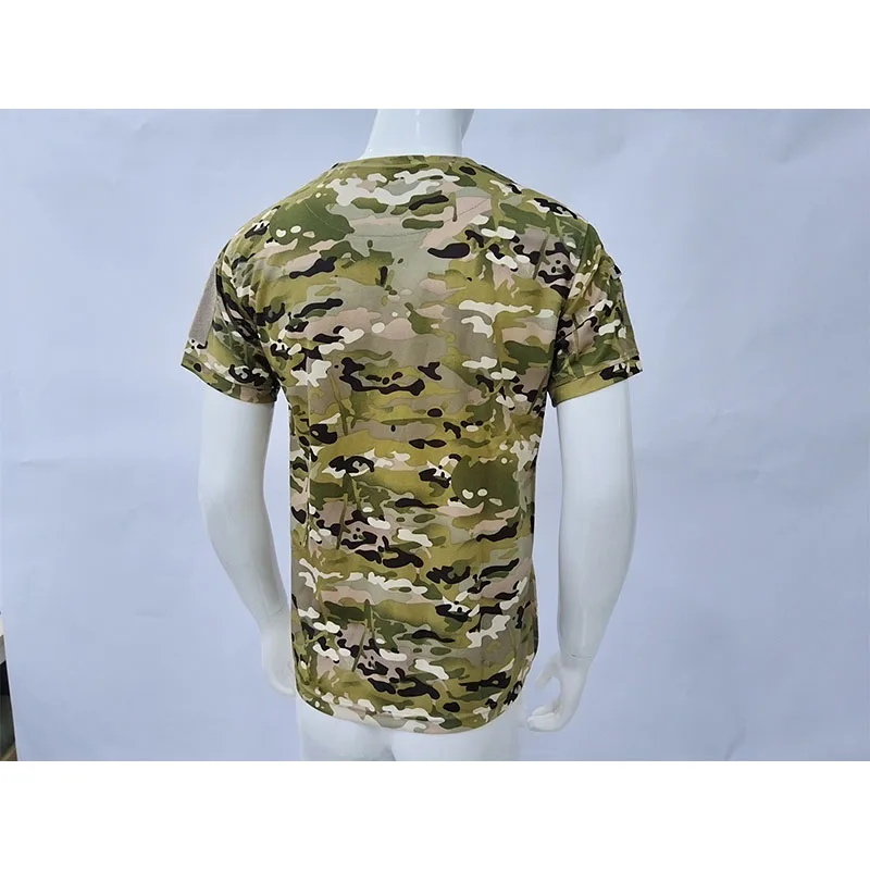 Men's Summer T-shirt Male Camping Hiking Trekking Fishing Training Running Gym Breathable Pullover Climbing Casual Cargo Shirts