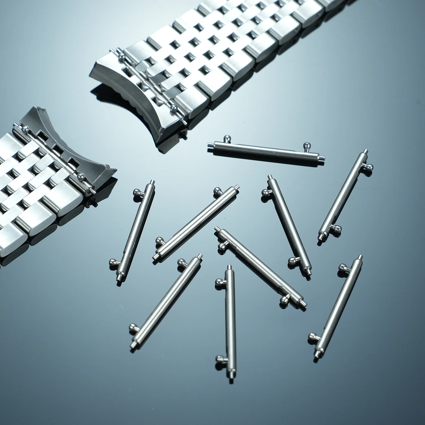 21MM Double Pusher Spring Bar Solid Stainless Steel Watch Strap Connector Pin For Rado Captain Cook Watch Replacement Parts