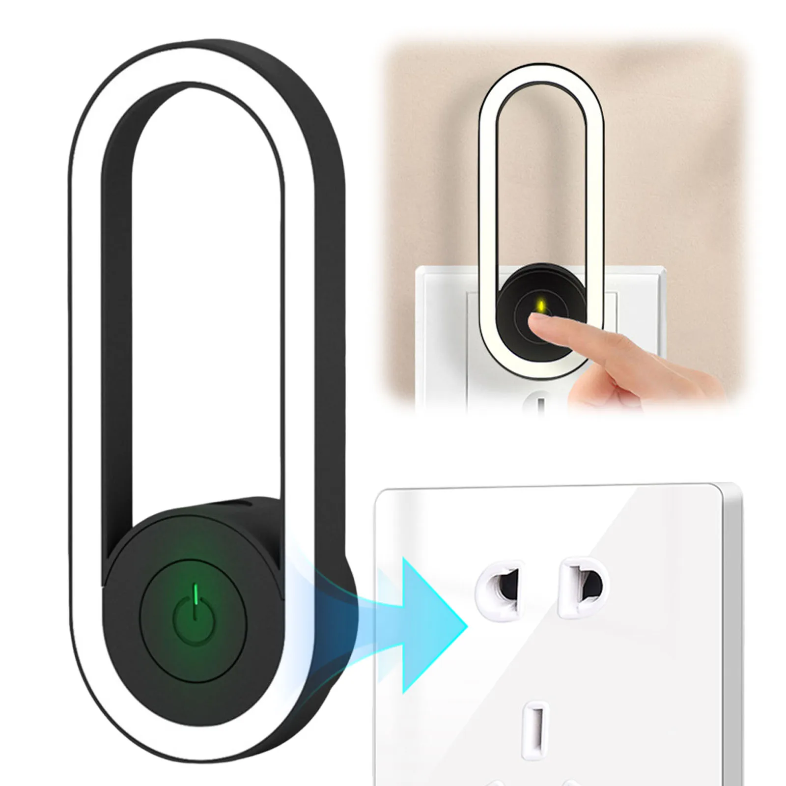 

Ultrasonic Home Guardian Plug-in Ready 360° Comfort Shield Electric Lamp Fly Trap Capture Bugs Killers for Home Bedroom Office