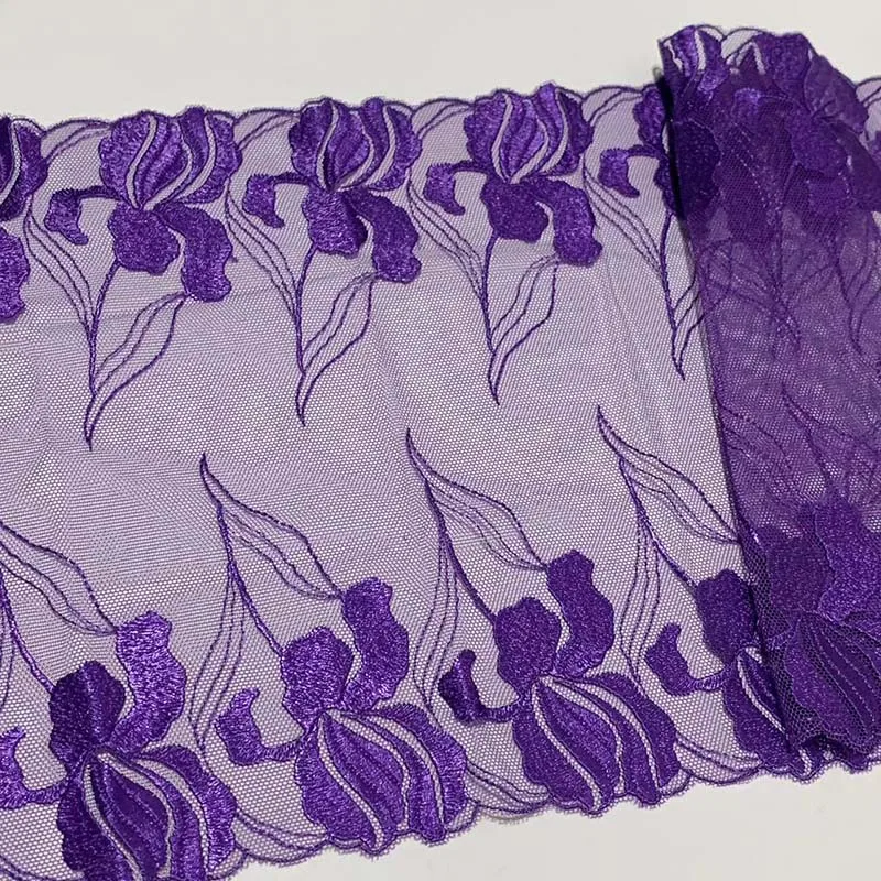 15Yards Two Tones Floral Embroidery Lace Trim Skirt Hem For Clothes Sewing Accessories Lingerie Lace Dress Underware