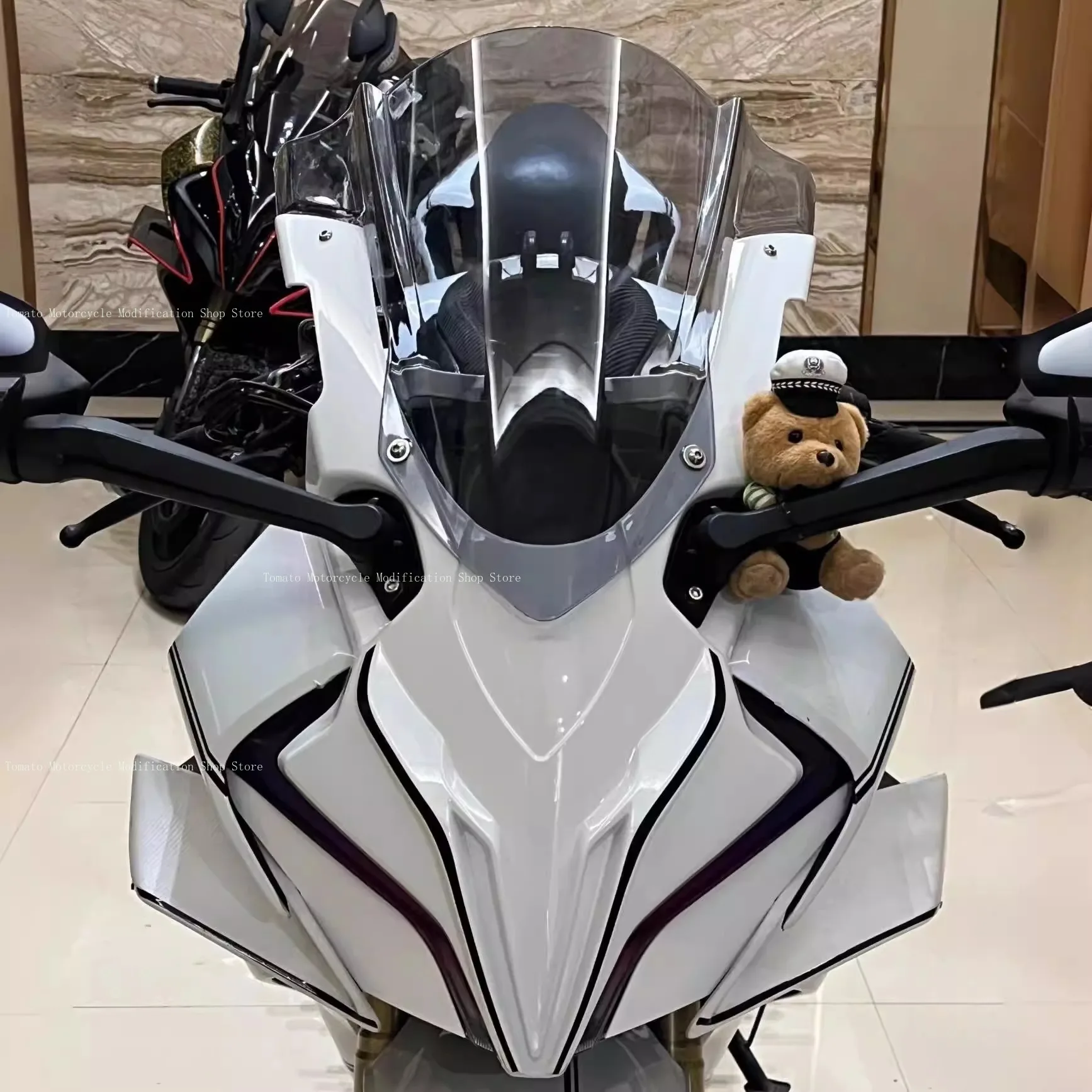 for cfmoto 450SR Modification One-piece Windscreen,Racing Front Face,Concept Windshield,Windscreen, Spliced Type. Accessories