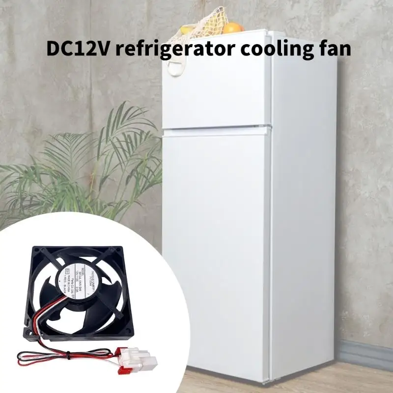 F92F Efficient 12V Refrigerator Cooling Fan 04W S49 For Multiple Fridge Models Good Heat Dissipation Low Noise