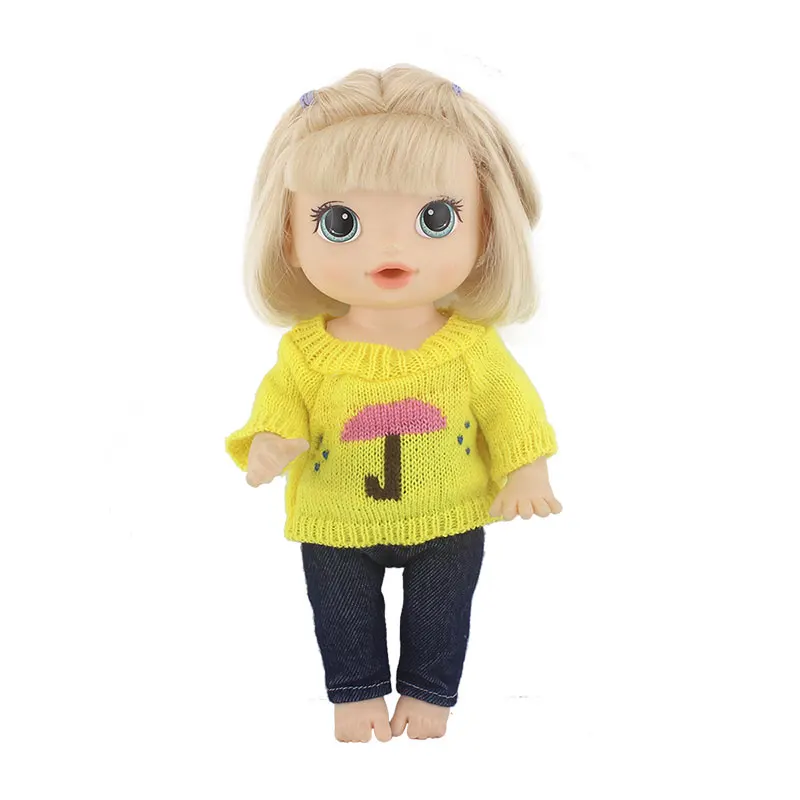 New Sweater suit  for 12 Inch 30CM  baby alive doll Toys Crawling Doll accessories