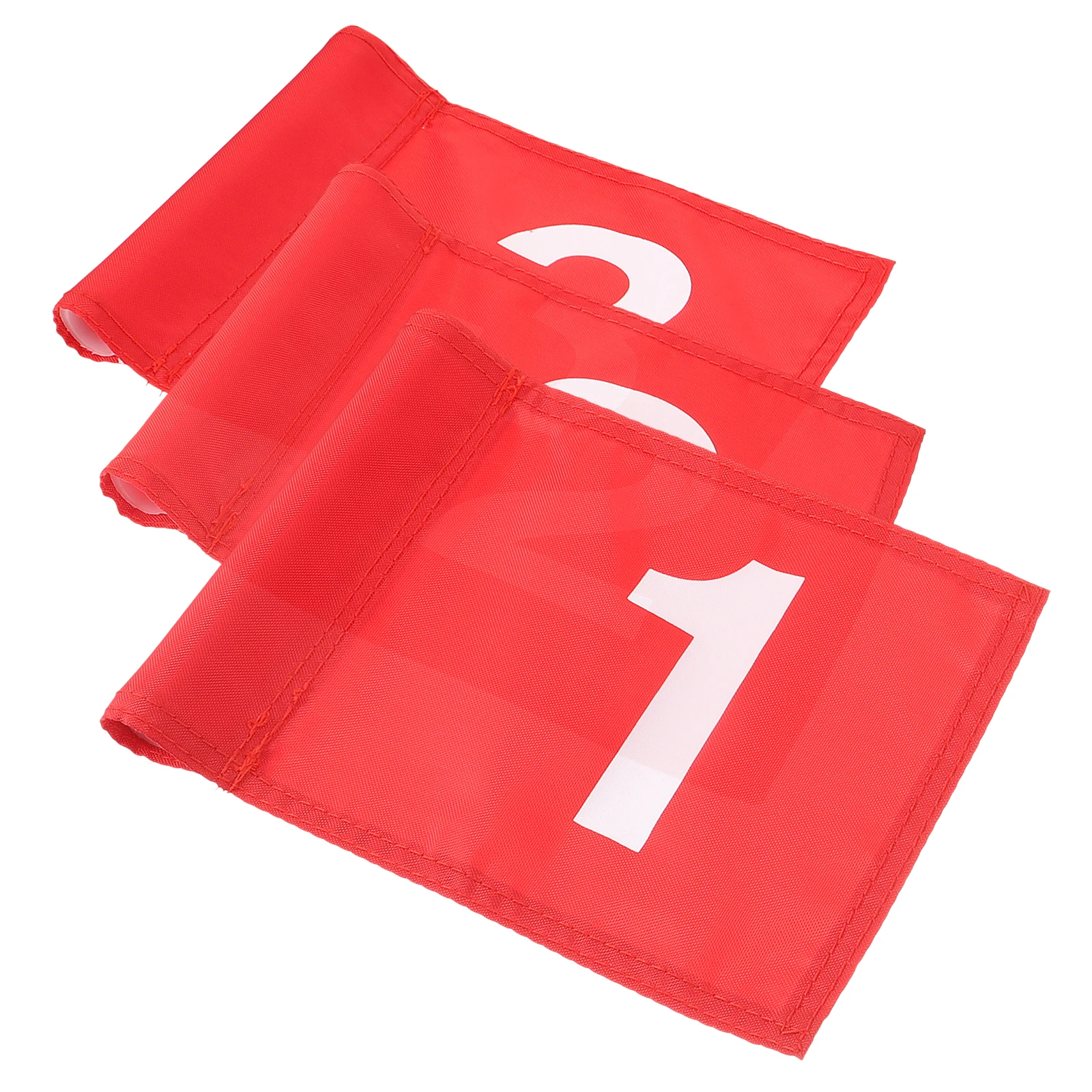 

3pcs Golf Wear-resistant Nylon Red Numbered 1-3 Portable Practice Accessories Golfs Training Tools