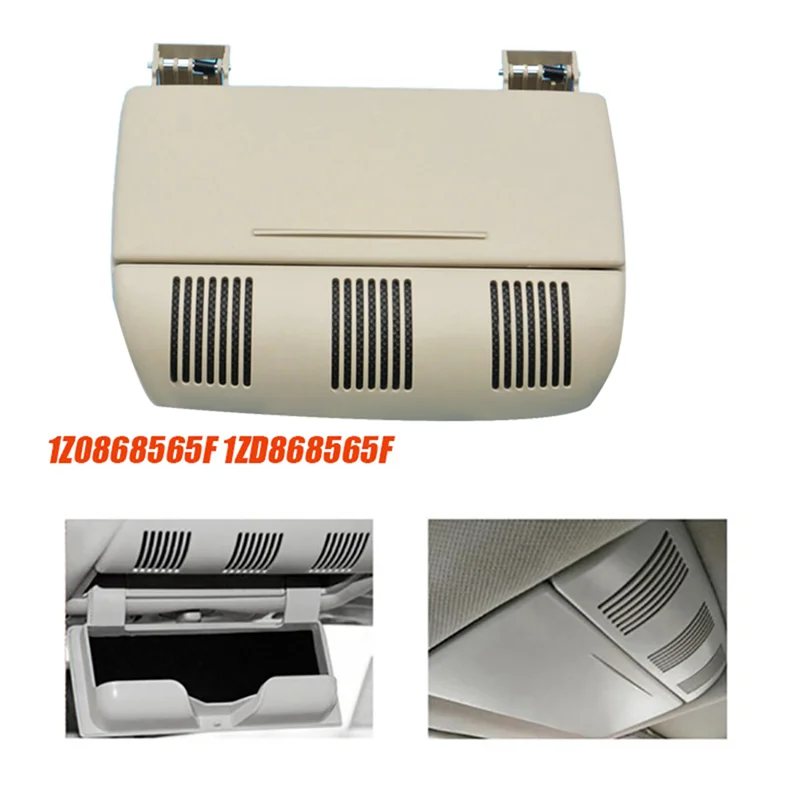 Car Roof Glasses Glove Box Accessories 1Z0868565F 1ZD868565F For Skoda Octavia Fabia 2007-2014 Central Eyeglasses Box Beige-A67F