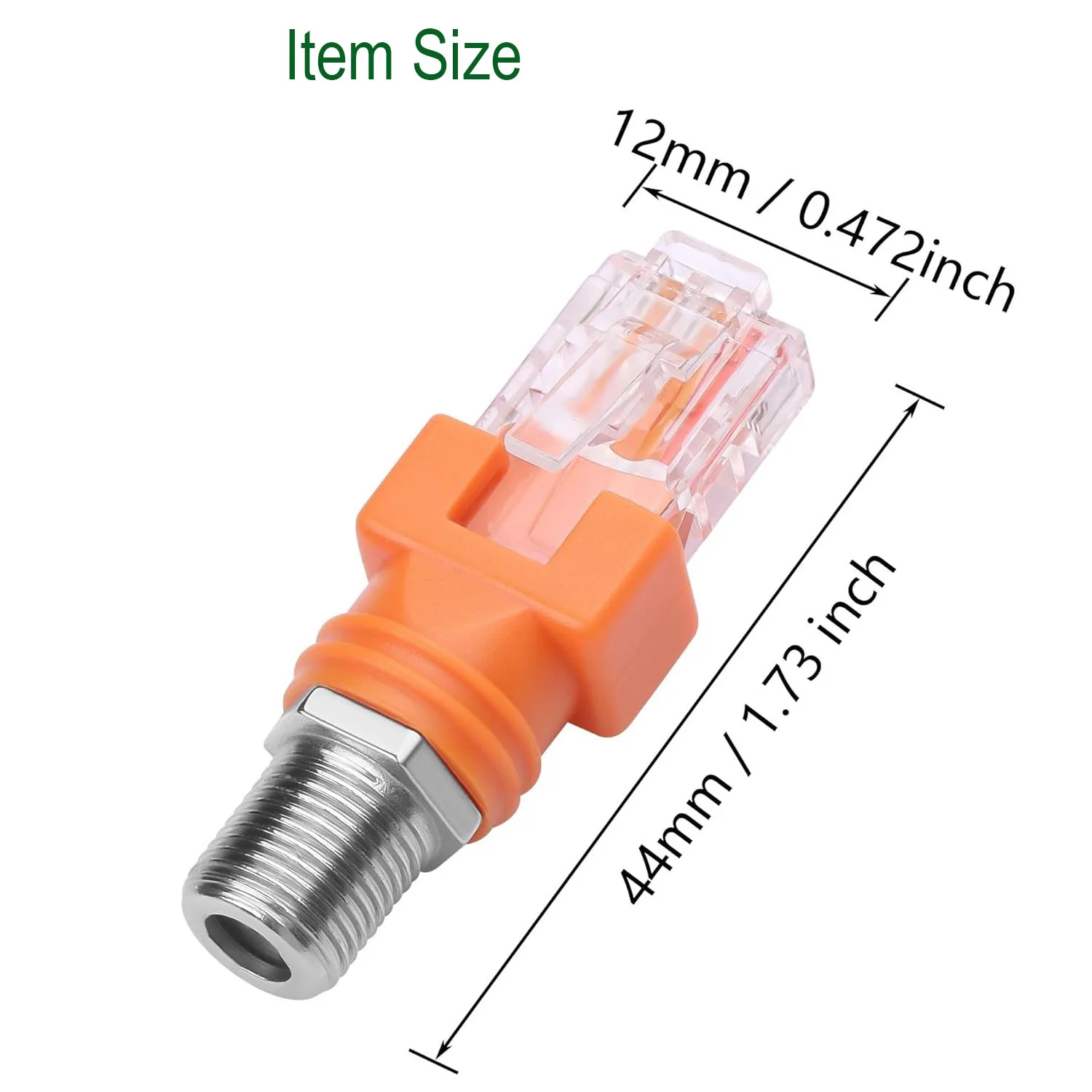 Conector hembra RF tipo F a enchufe macho RJ45, acoplador de barril Coaxial Ethernet, conector adaptador Coaxial para probador de línea, 10 Uds.