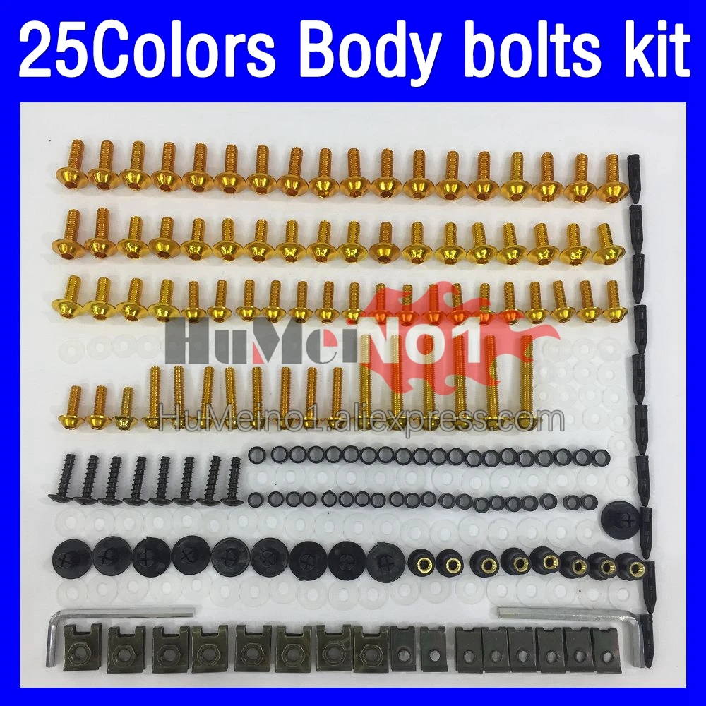 268ps Fairing bolts full screw kit For KAWASAKI NINJA ZX 6R 6 R ZX6R ZX-6R 19 20 21 22 2019 2020 2021 2022 Body bolt screws Nuts