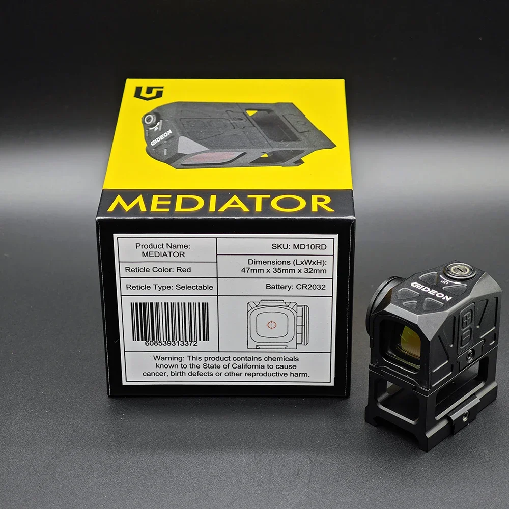 ศูนย์เล็งแบบจุดแดง Gideon Optics Mediator พร้อมเลนส์หลายแบบ ขนาด 16 มม. สำหรับการล่าสัตว์