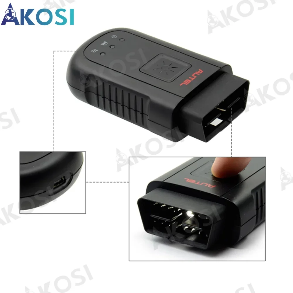 Autel MS906BT/ MK908P Autel MaxiVCI V100 Compact Bluetooth-compatible Vehicle Communication Interface MaxiVCI V100