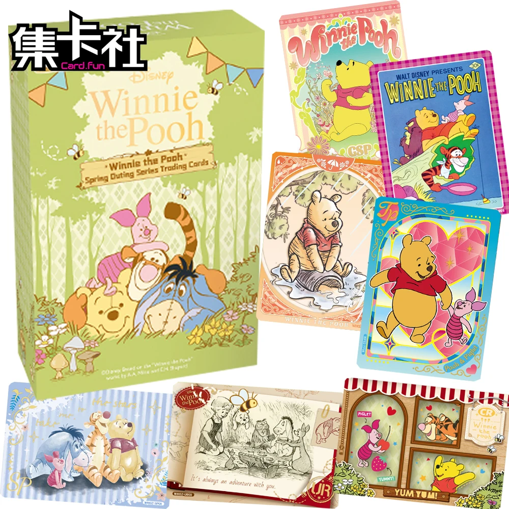 

CARD.FUN Genuine Winnie The Pooh Collection Cards Pooh Bear Piglet Tigger Cute Creative Special-shaped Puzzle Cards Holiday Gift