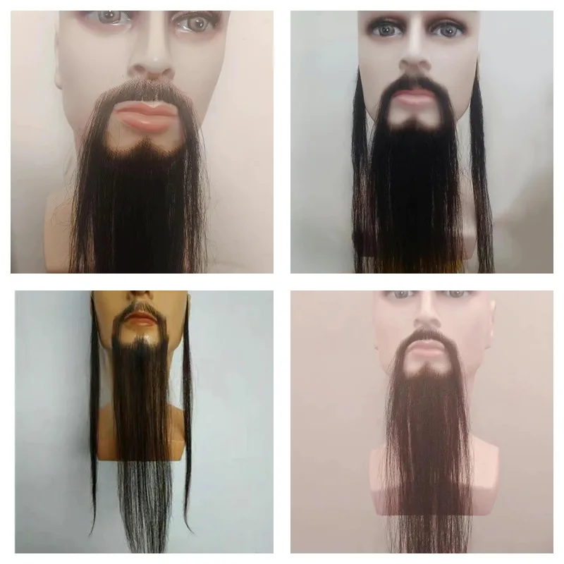 New Trimmable Fake Beard Fake Face Mustache for Men Lace Facial False Beard Makeup