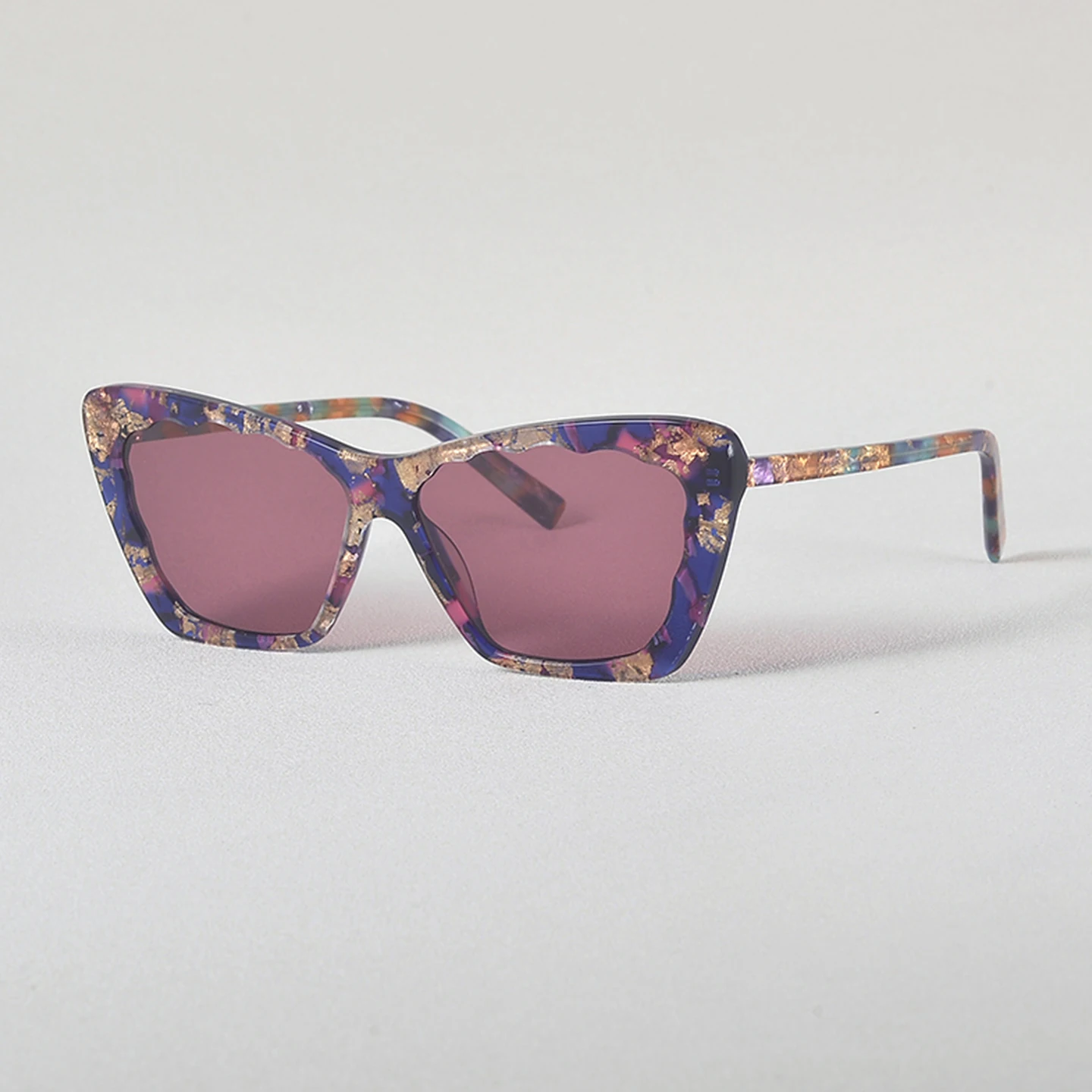 

Retro Fashion Cat Eye Sunglasses Women Trendy Outdoor Protective Eyewear UV400 Resistant Acetate Glasses Classic Vintage Glasses