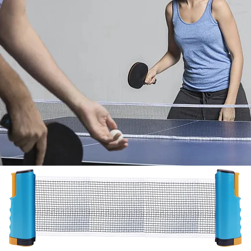 1 PC Table Tennis Net Retractable Rack Sports Portable Replacement Anywhere Ping Pong Post Net Exercise Equipments Accessories