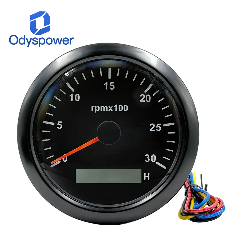 85MM Tachometer Sensor RPM Gauge REV Counter 3000RPM Digital Hourmeter Backlight For Diesel Engine Genset