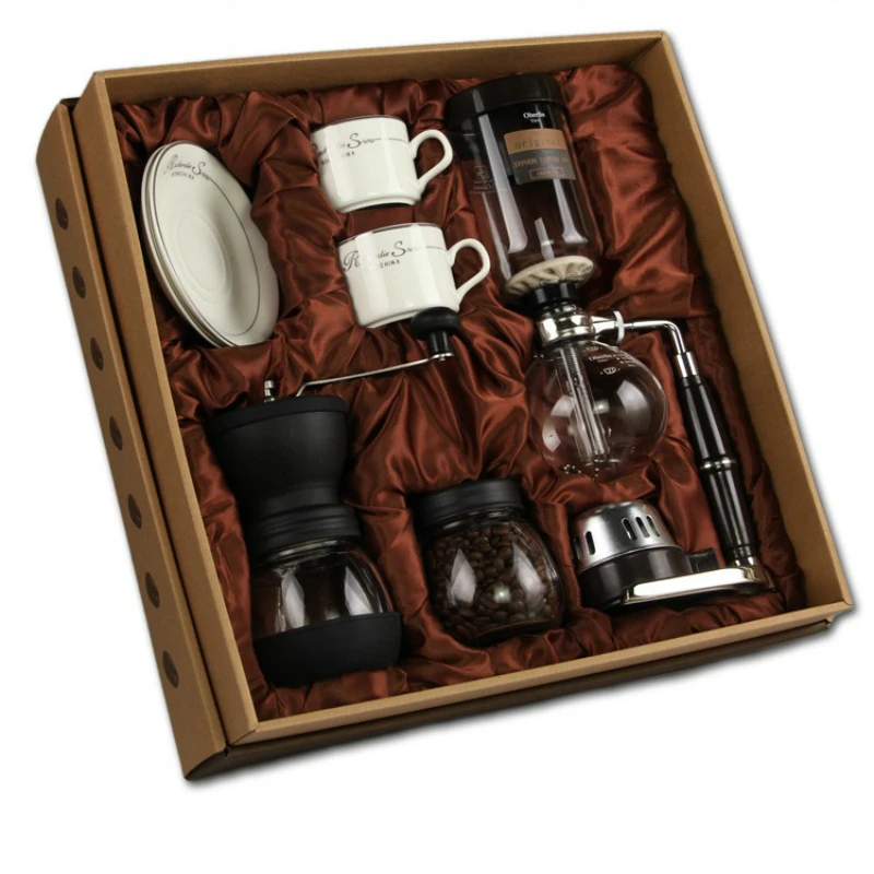 Cup Set Coffee Siphon Portable Grinder Gift Box Tools Hand Storage Accessories Coffee Home Porta Cialde Caffe Coffeeware