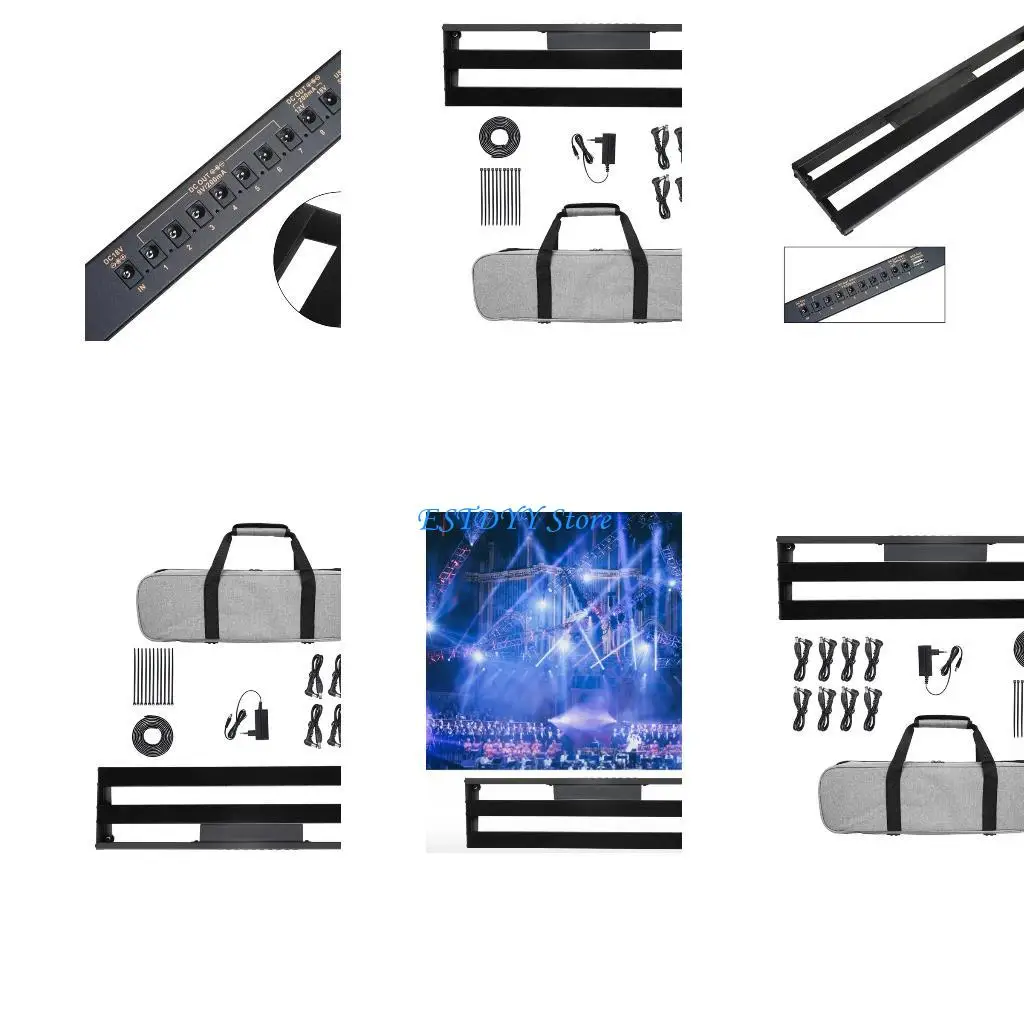 

G6DE Guitar Effect Pedalboard with Bag, Guitar Pedal Board with Built-in Power Supply