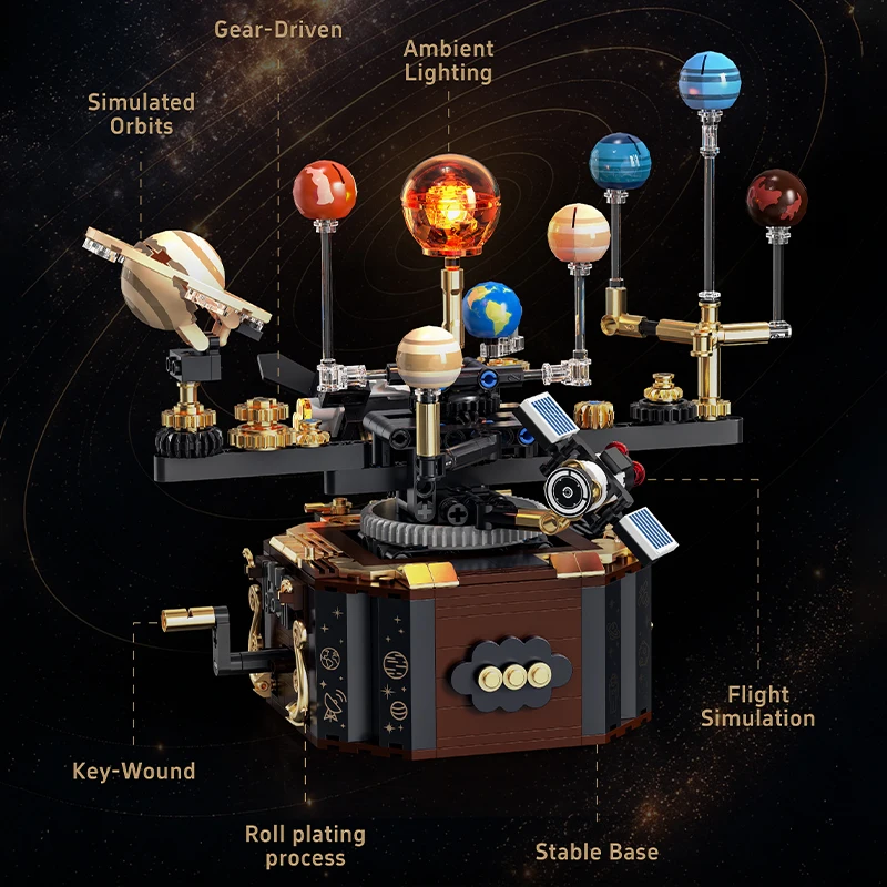 Blocos de Montar Criativos 556 - Solar System Orrery avaliação e preço