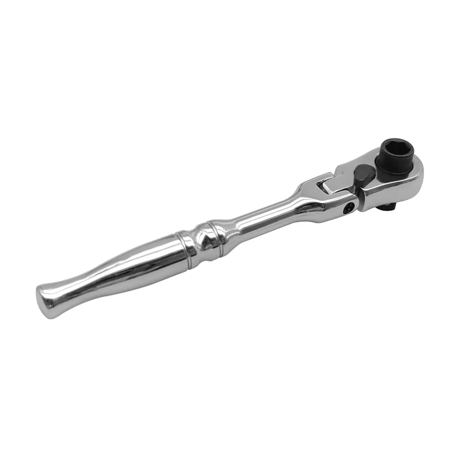 Generic 1/4 inch Flex Head Ratchet Wrench Replace Parts Easy Use Metal 180°