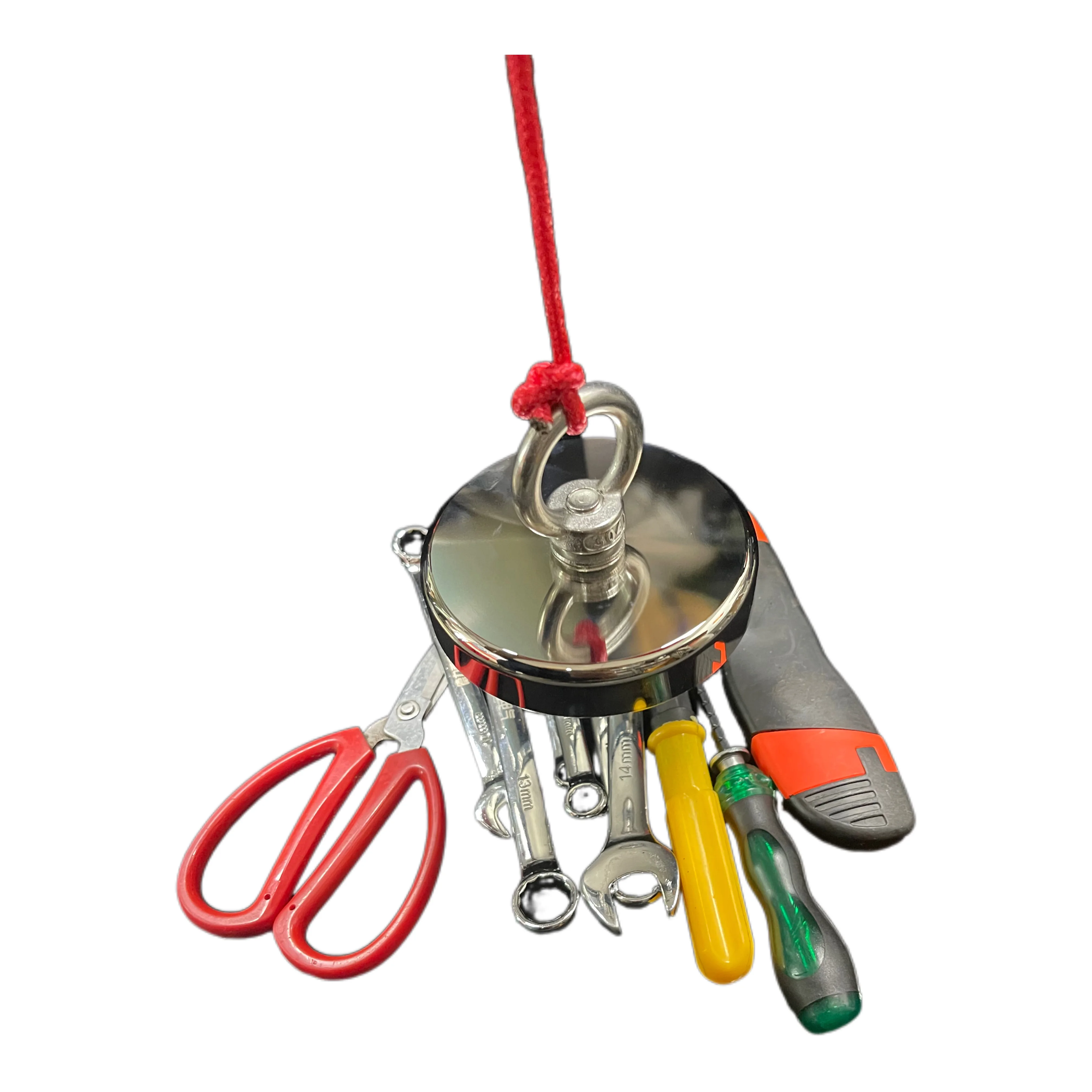 D48 D60 D75 D90 مغناطيس صيد النيوديميوم فائق القوة، مغناطيس أرضي نادر مع مسمار ذو فتحة غاطسة للانتجاع في النهر #3