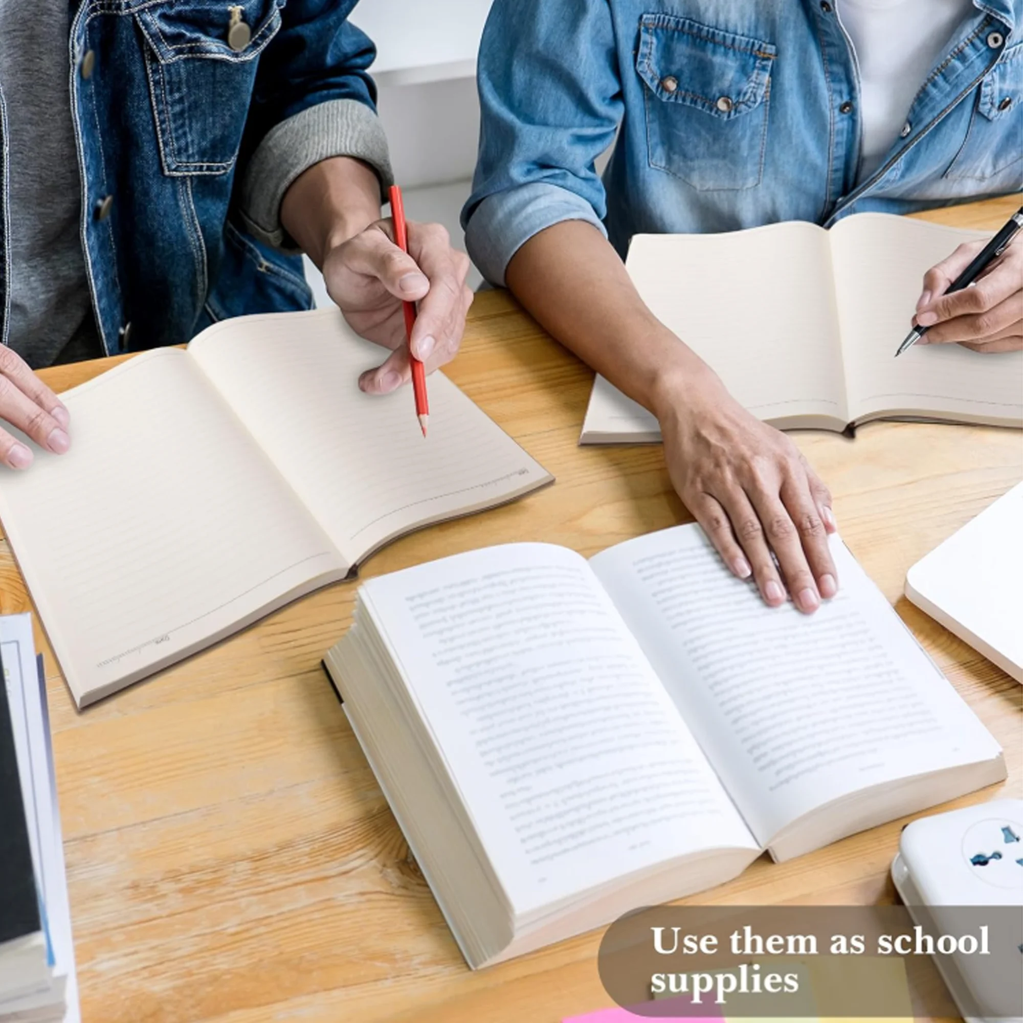A5 notebook, high-quality eye protection paper with 360 pages, suitable for school and office use, comes with 2 black pens